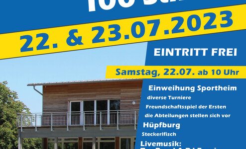 SFW 100 Jahr Feier Flyer / Programm